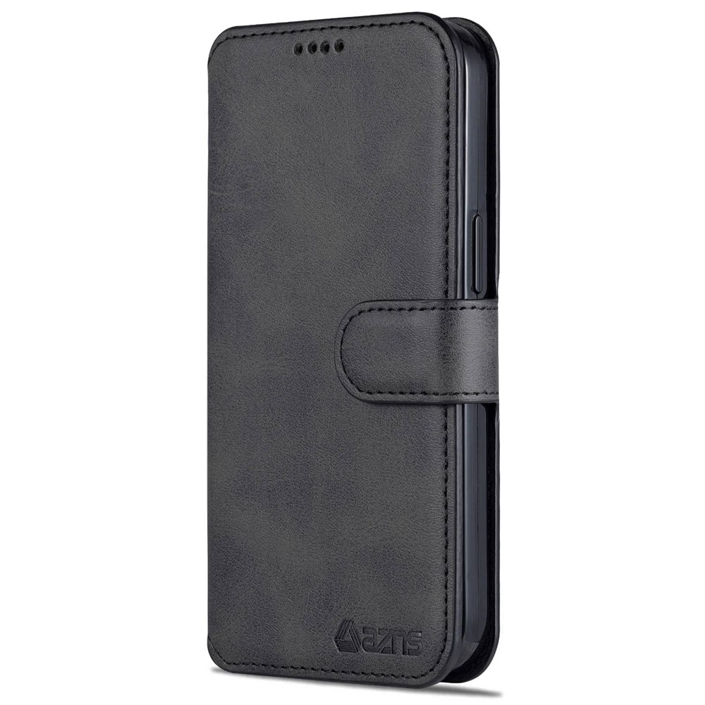 AZNS PU Leather Case for iPhone 14 6.1 inch, Viewing Stand Wallet Magnetic Flip Folio Book Phone Cover - Black-8