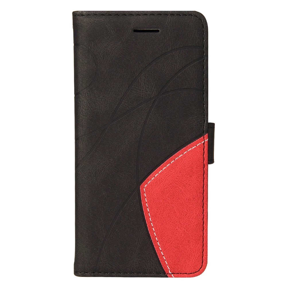 KT Leather Series-1 for Honor X9 5G/X30 5G/Magic 4 Lite 5G Dual-color Splicing Stand Wallet PU Leather Case Phone Cover - Black-7