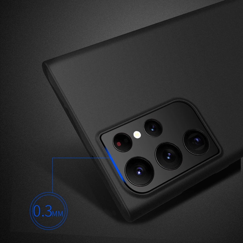 X-LEVEL for Samsung Galaxy S22 Ultra 5G Real Machine Moulding Anti-fingerprint PP Matte Mobile Phone Case - Black-8