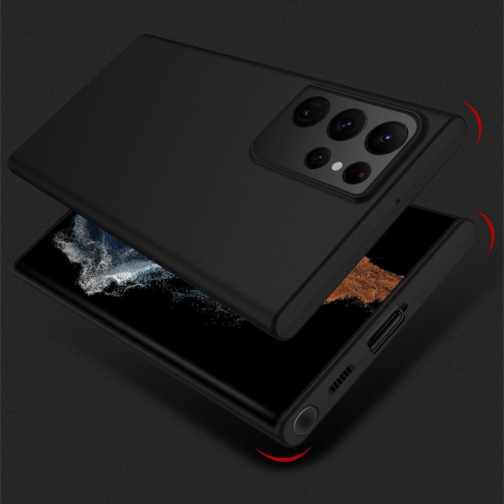 X-LEVEL for Samsung Galaxy S22 Ultra 5G Real Machine Moulding Anti-fingerprint PP Matte Mobile Phone Case - Black-9