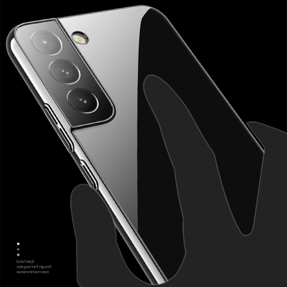 X-LEVEL for Samsung Galaxy S22 5G Fall Proof Electroplating PC Phone Cover Slim Transparent Back Case - Black-7