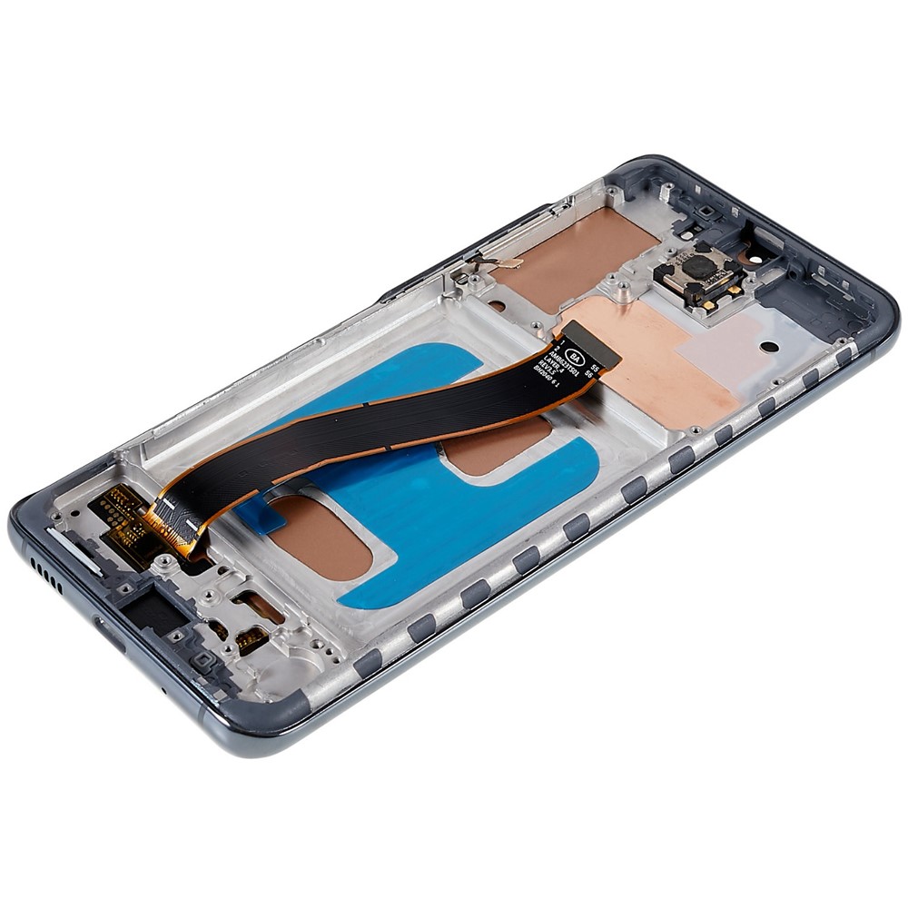 Pour Samsung Galaxy S20 4G G980f / S20 5G G981B Grade C Écran LCD et Numériseur Assemblage + Pièce de Remplacement de Cadre (technologie Tft) (sans Logo) - Gris