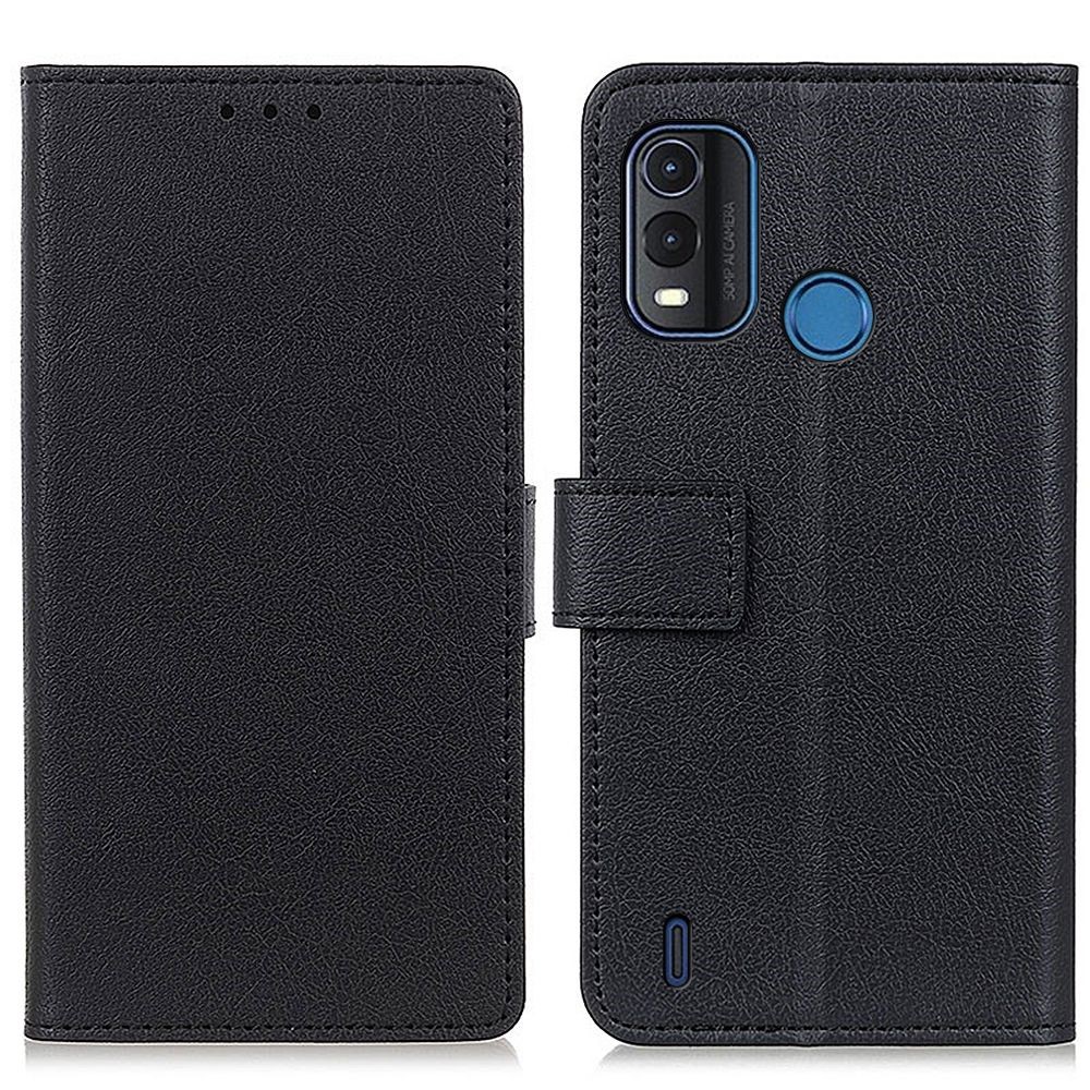 For Nokia G11 Plus 4G Magnetic Clasp PU Leather + TPU Full Protection Phone Cover with Wallet Stand - Black-1