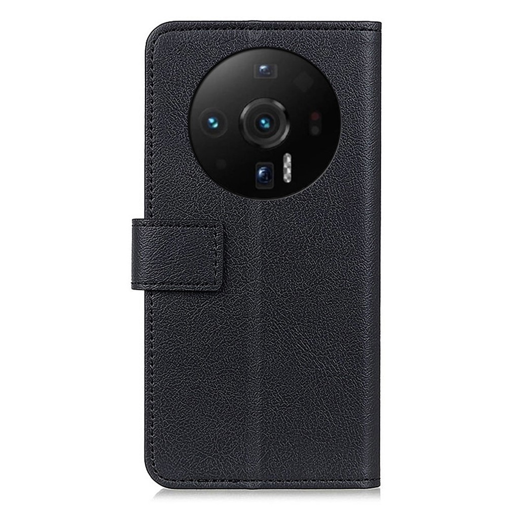 Foldable Stand Wallet Phone Case for Xiaomi 12 Ultra, Anti-scratch PU Leather Protective Cover - Black-8