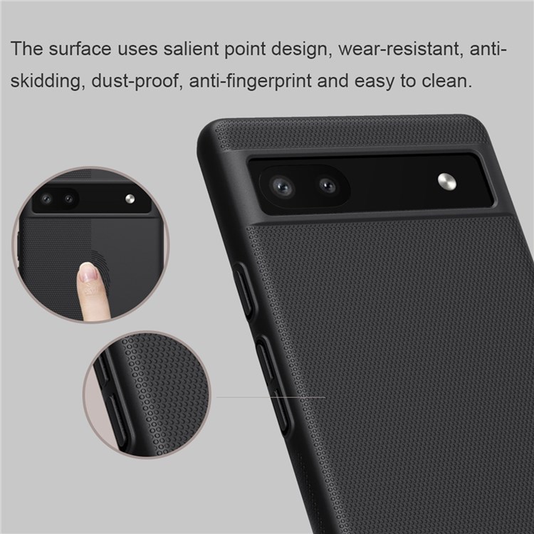 Nillkin Para Google Pixel 6a Casa de Telefone de Escudo Fosco - Preto-5