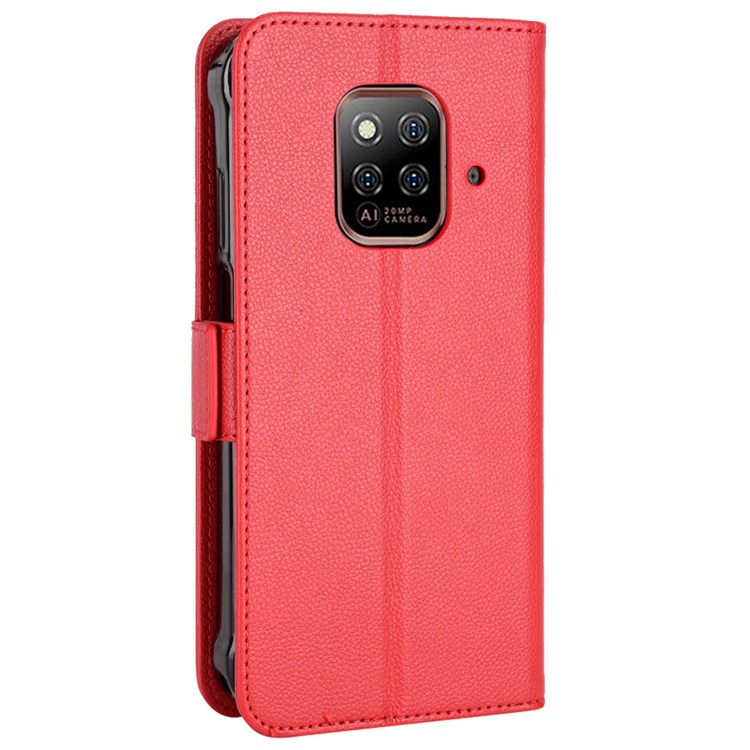 For Ulefone Power Armor 14 4G / Armor 14 Pro 4G Litchi Texture PU Leather Case Magnetic Clasp Phone Stand Wallet Protective Cover - Red-8