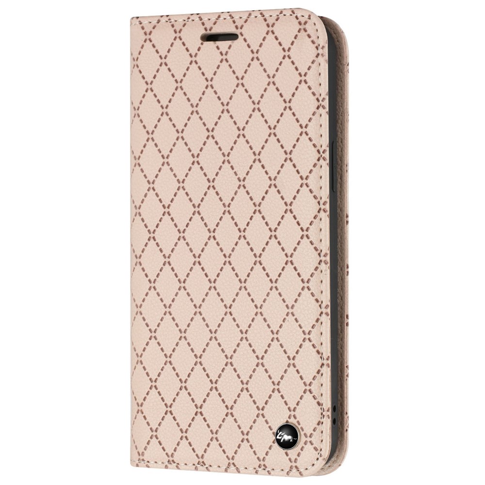For Xiaomi Redmi 10A Imprinted Rhombus Pattern Litchi Texture Scratch-resistant Phone Case Wallet Stand Magnetic PU Leather RFID Blocking Phone Cover - Yellow-10