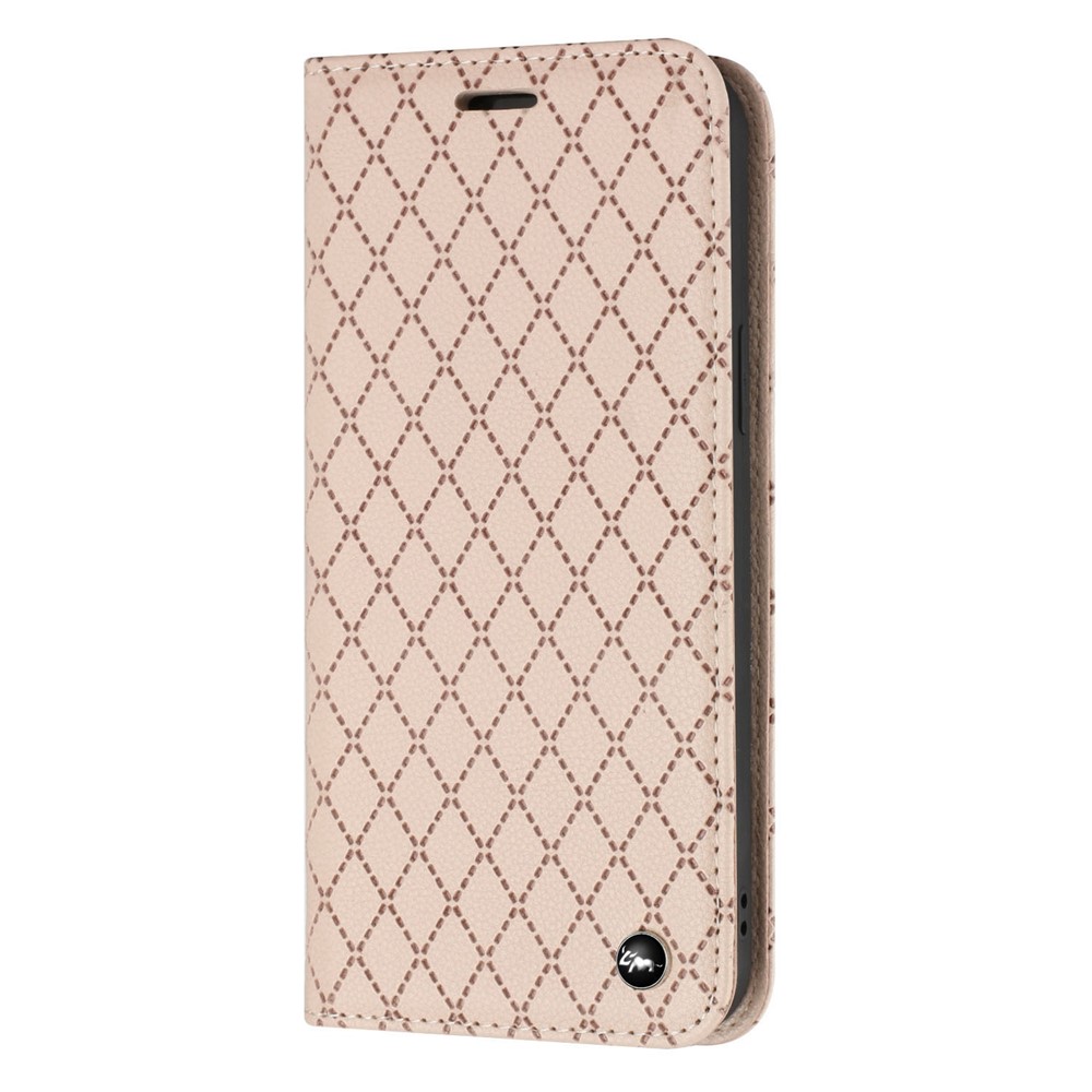 For Samsung Galaxy A13 5G / M13 5G / F13 5G RFID Blocking Phone Case, Magnetic Auto-absorbed Litchi Texture PU Leather Rhombus Imprinted Cellphone Cover with Adjustable Stand Wallet - Yellow-10