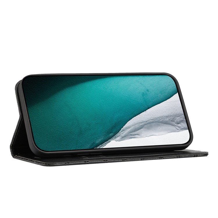 Для Samsung Galaxy S20 fe 4G / fe 5g / S20 Lite / S20 fe 2022 Rombus Тис Чистого Титура Litchi Texture RFID Блокировка Телефона Корпус Кожа Кожа Кожа - Черный-4