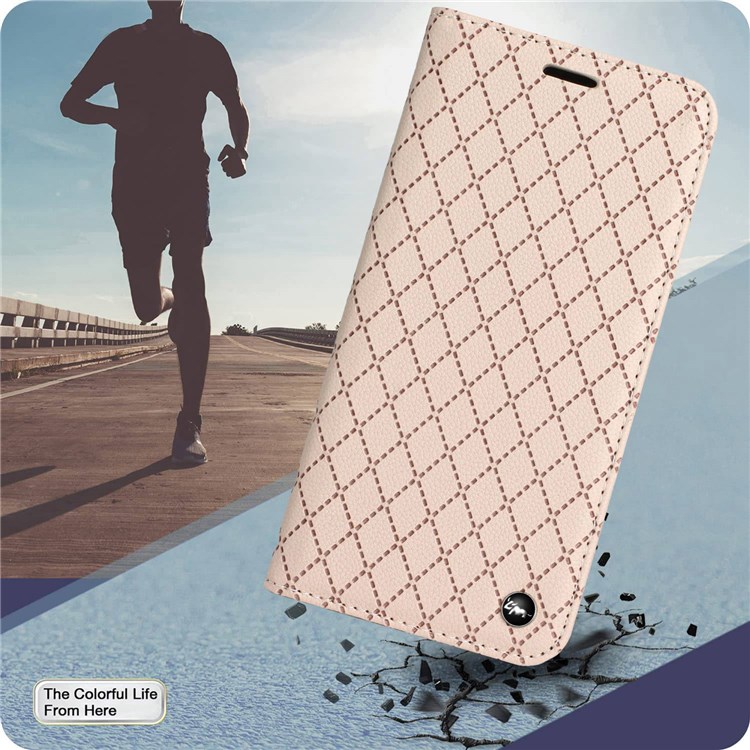 Для Samsung Galaxy S20 fe 4G / fe 5g / S20 Lite / S20 fe 2022 Rombus Тис Чистого Титура Litchi Texture RFID Блокировка Телефона Корпус Кожа Кожа Кожа - Желтый-6