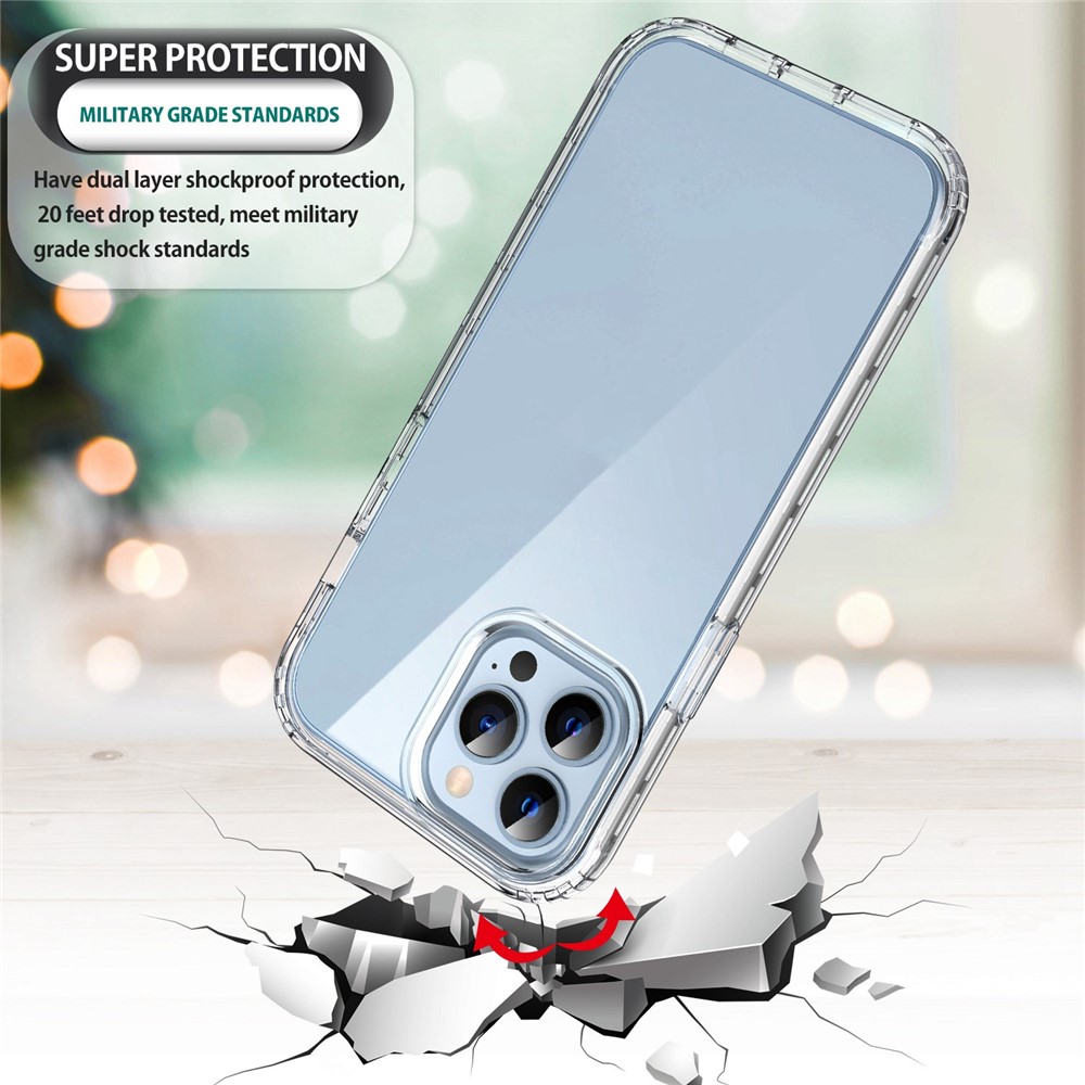 Transparent TPU Case for iPhone 13 Pro 6.1 inch Shockproof Phone Protector-3