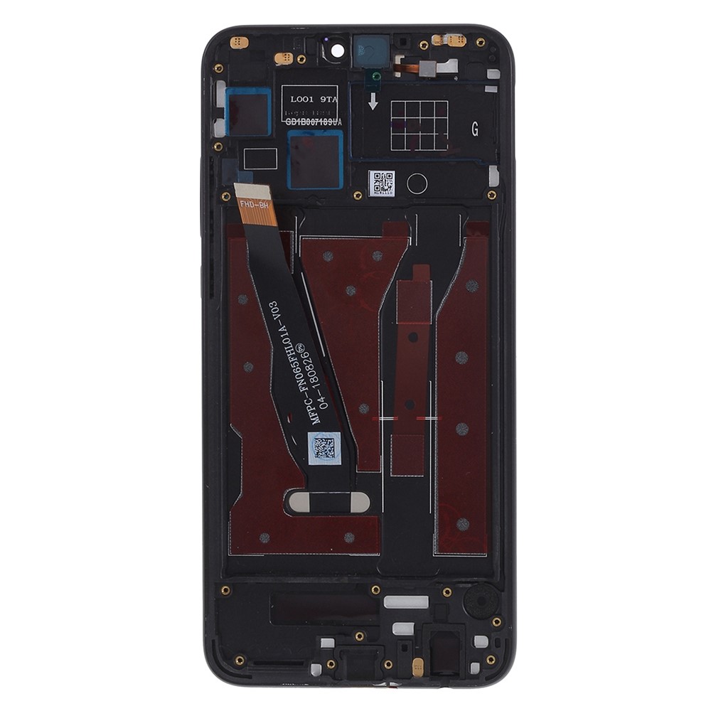 For Huawei Honor 8X Grade C LCD Screen and Digitizer Assembly + Frame Replacement Part (COG Technology) (without Logo) - Black-2