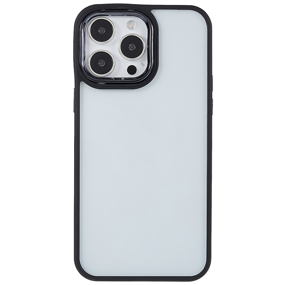 For iPhone 14 Pro 6.1 inch Electroplating Phone Case Acrylic + TPU Thickened Anti-drop Protective Cover - Black-2