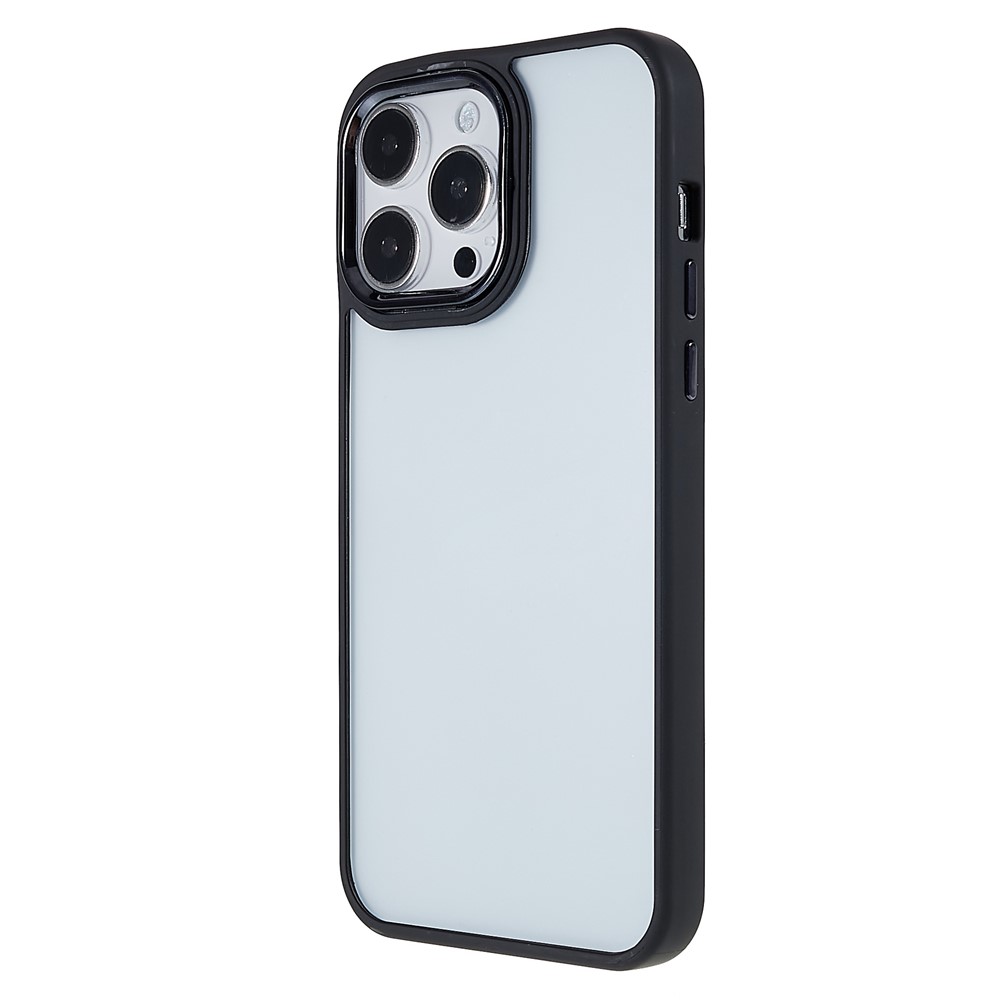 For iPhone 14 Pro 6.1 inch Electroplating Phone Case Acrylic + TPU Thickened Anti-drop Protective Cover - Black-3