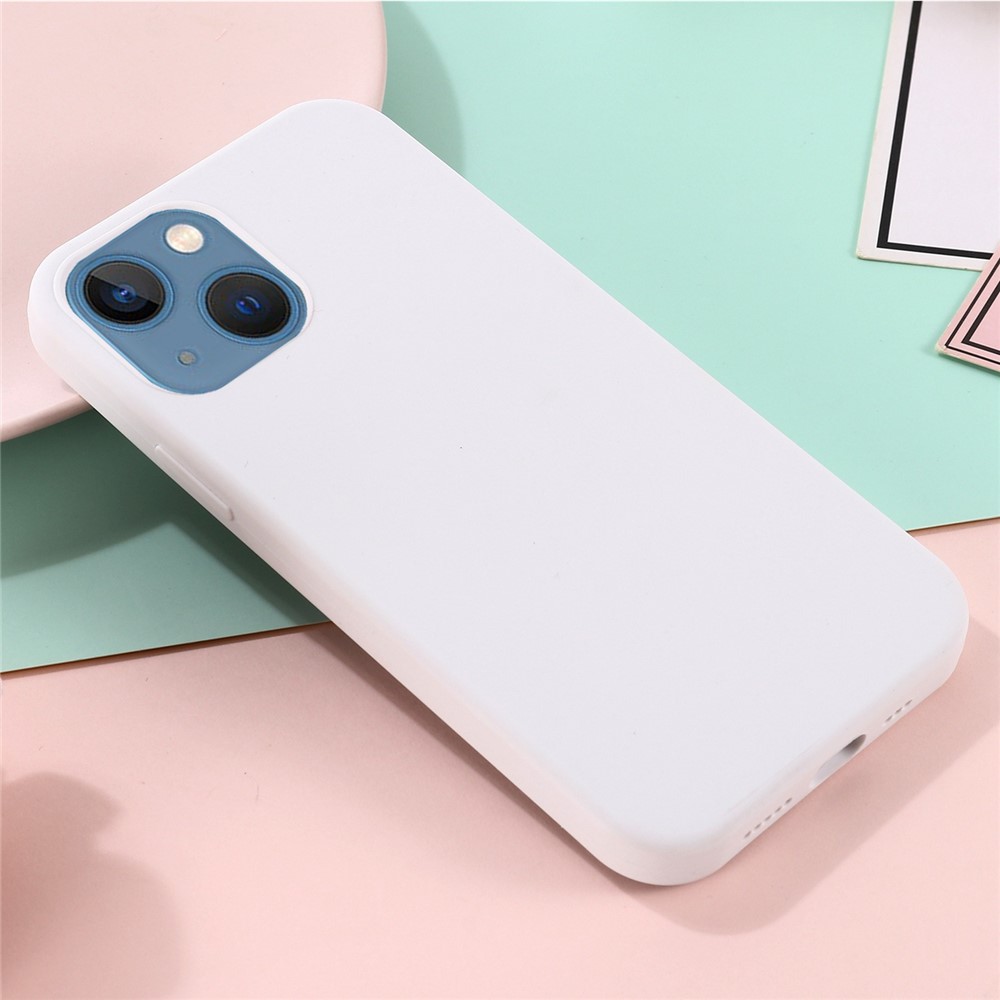 For iPhone 14 Max 6.7 inch MagSafe Wireless Charging Phone Case Soft Shockproof Wear-resistant Silicone Cover - White-5