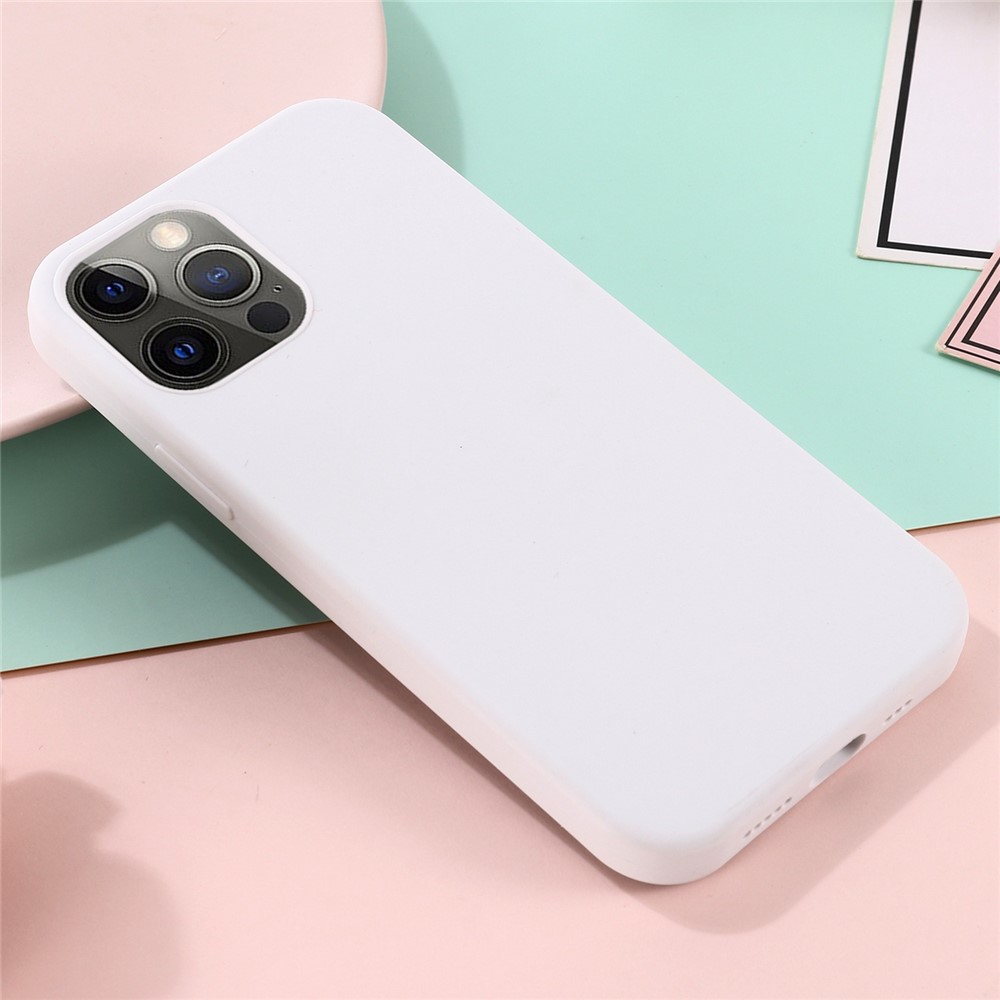 For iPhone 14 Pro 6.1 inch MagSafe Wireless Charging Phone Case Lightweight Soft Anti-scratch Silicone Cover - White-5