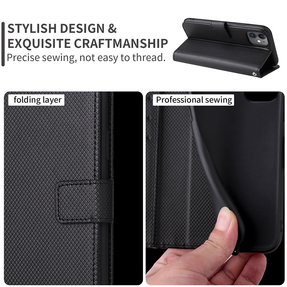For Huawei nova 10 Pro 4G Diamond Texture PU Leather Phone Cover Wear-resistant Stand Wallet Feature Case with Wrist Strap - Purple-7