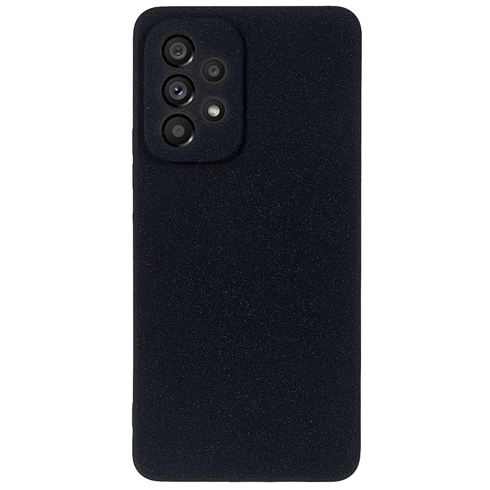 For Samsung Galaxy A53 5G Ultra Thin TPU Phone Case Drop-proof Back Cover Double-Sided Matte Phone Shell - Black-1
