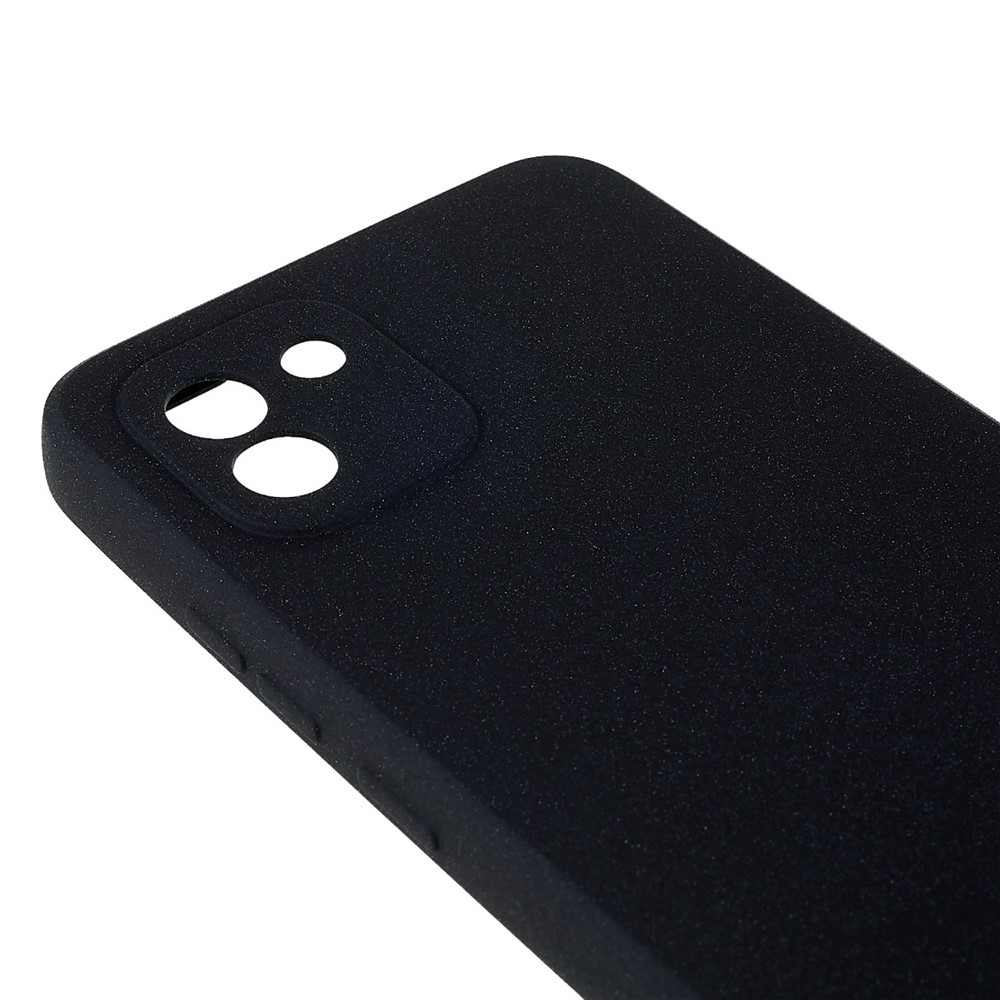 For Samsung Galaxy A03 (164.2 x 75.9 x 9.1mm) Drop-proof Soft TPU Phone Case Double-Sided Matte Mobile Phone Back Cover - Black-7