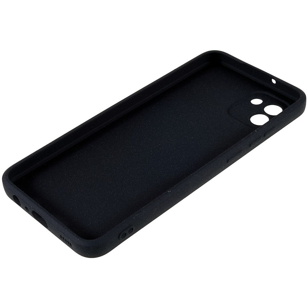 For Samsung Galaxy A03 (164.2 x 75.9 x 9.1mm) Drop-proof Soft TPU Phone Case Double-Sided Matte Mobile Phone Back Cover - Black-8
