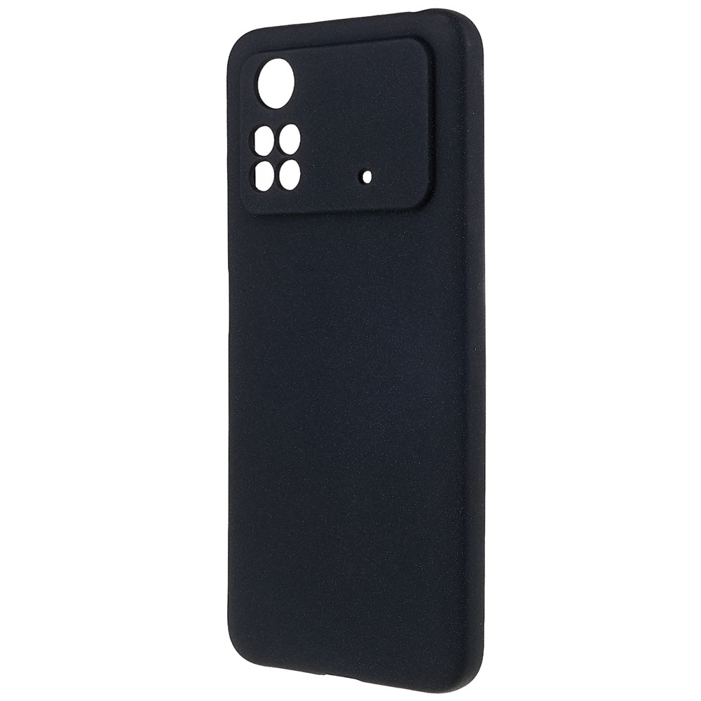 For Xiaomi Poco M4 Pro 4G TPU Phone Case Double-Sided Matte Scratch-resistant Phone Shell - Black-3