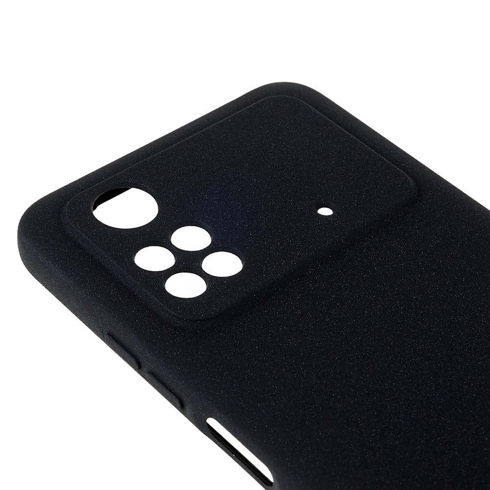 For Xiaomi Poco M4 Pro 4G TPU Phone Case Double-Sided Matte Scratch-resistant Phone Shell - Black-7