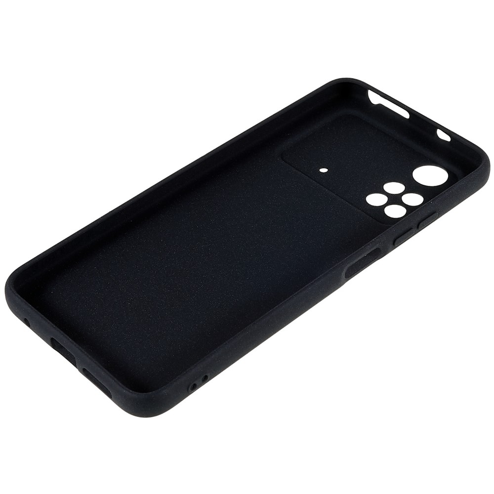 For Xiaomi Poco M4 Pro 4G TPU Phone Case Double-Sided Matte Scratch-resistant Phone Shell - Black-8