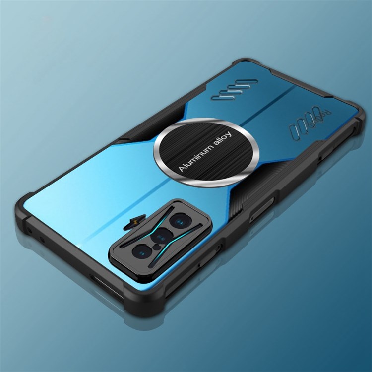For Xiaomi Redmi K50 Gaming 5G / Poco F4 GT Heat Dissipation Transparent Phone Case Magnetic Absorption Cooling Protective Cover - Black-3