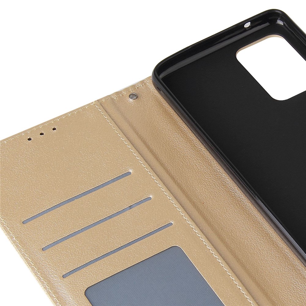 For Samsung Galaxy A52 4G / 5G / A52s 5G Stand Wallet PU Leather Phone Cover Soft Inner TPU Case - Gold-6