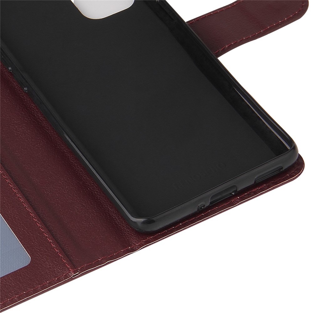 For Samsung Galaxy A53 5G Shockproof PU Leather Foldable Stand Case Folio Flip Phone Wallet Cover - Wine Red-7