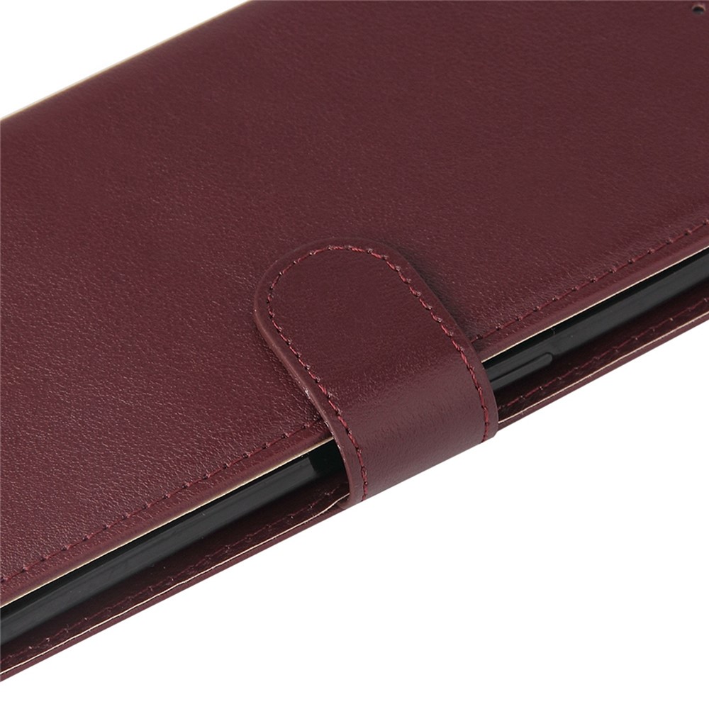For Samsung Galaxy A53 5G Shockproof PU Leather Foldable Stand Case Folio Flip Phone Wallet Cover - Wine Red-8
