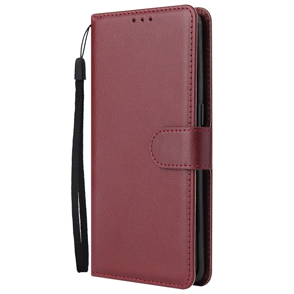 For Samsung Galaxy A32 4G (EU Version) Stand Wallet Phone Case PU Leather Anti-fall Protection Cover - Wine Red-9