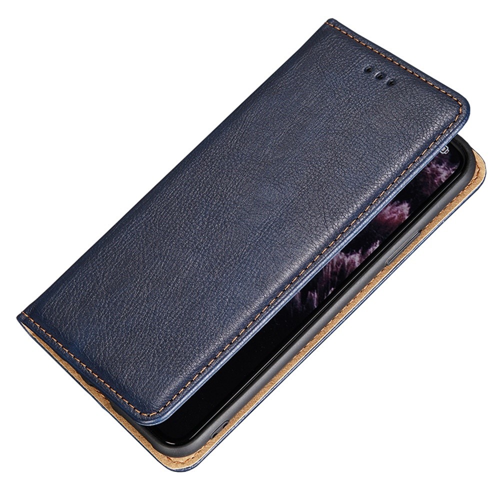 For Huawei Enjoy 50 / nova Y70 4G / nova Y70 Plus 4G Magnetic Absorption Phone Case PU Leather Stand Wallet Shell Protector - Blue-5
