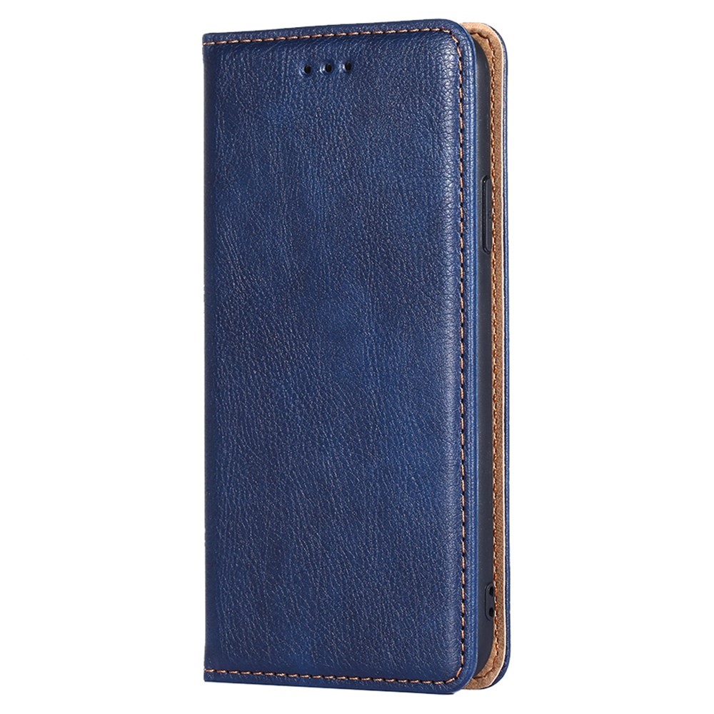 For Huawei Enjoy 50 / nova Y70 4G / nova Y70 Plus 4G Magnetic Absorption Phone Case PU Leather Stand Wallet Shell Protector - Blue-7