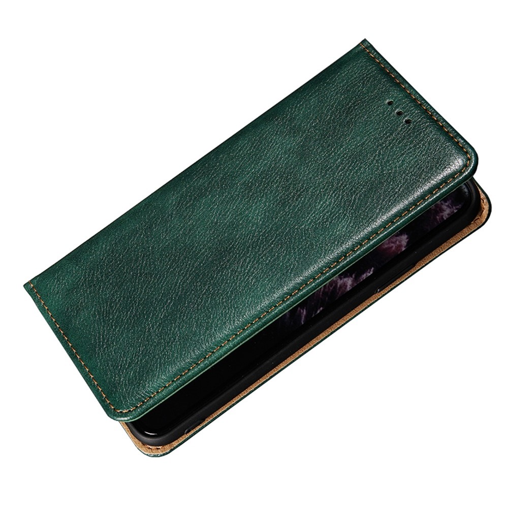 Magnetic Auto Closure Leather Phone Case for Oppo A57 4G, Foldable Stand Wallet All-round Protective Shell - Green-5