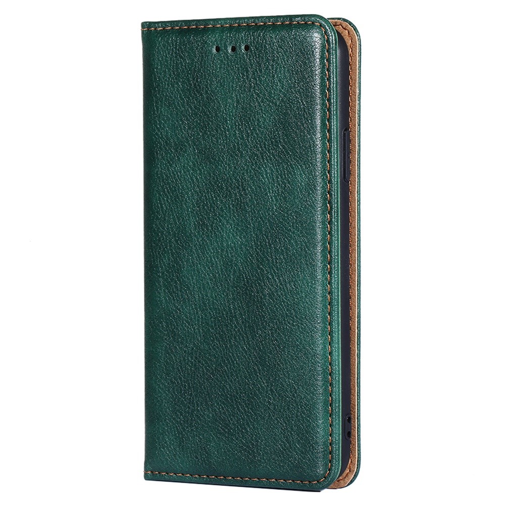 Magnetic Auto Closure Leather Phone Case for Oppo A57 4G, Foldable Stand Wallet All-round Protective Shell - Green-7