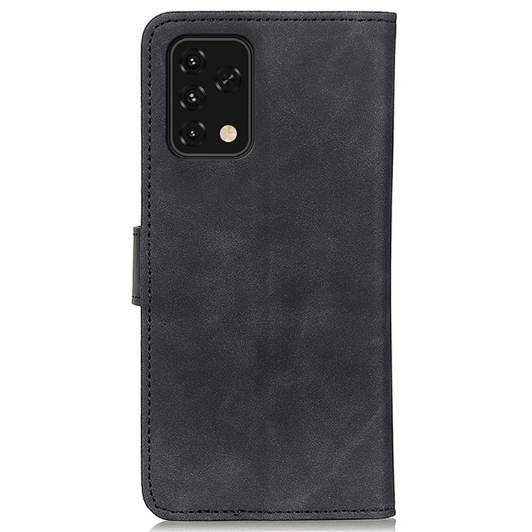 KHAZNEH for UMIDIGI Power 5S Vintage PU Leather Protector Wallet Stand Feature Well-protected Cell Phone Case - Black-9