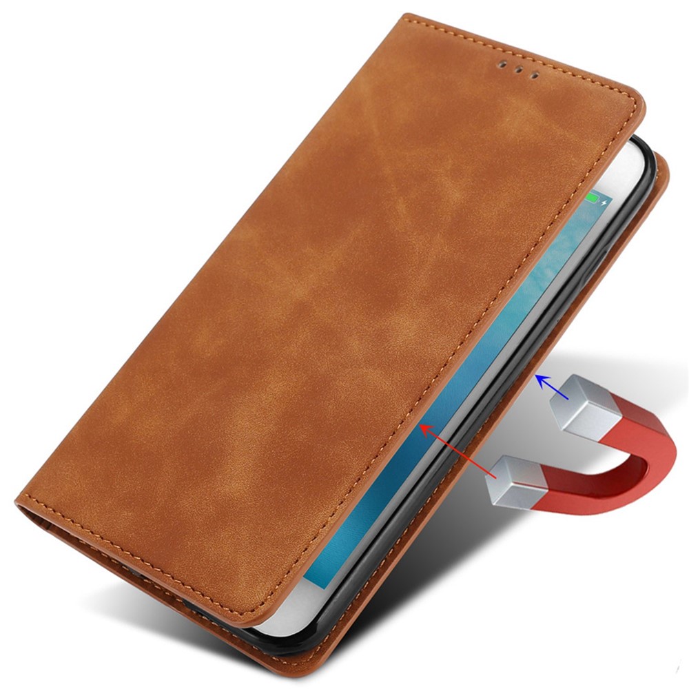 For Samsung Galaxy Xcover6 Pro 5G / Xcover Pro 2 5G Skin-touch Leather Case Shockproof Well-protected Phone Shell with Wallet / Card Slot - Black-4