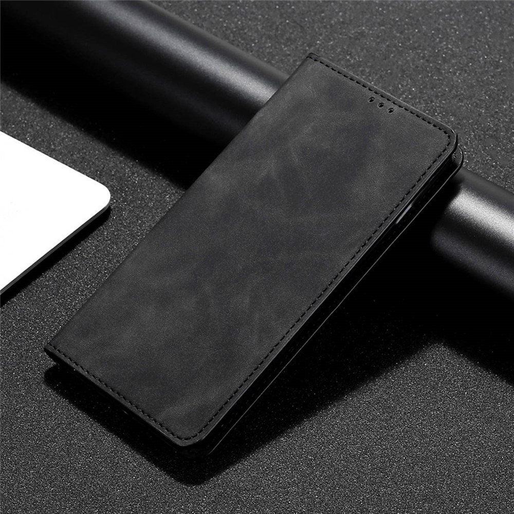 For Samsung Galaxy Xcover6 Pro 5G / Xcover Pro 2 5G Skin-touch Leather Case Shockproof Well-protected Phone Shell with Wallet / Card Slot - Black-5