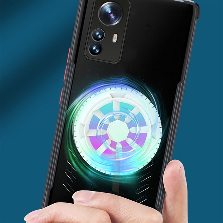 For Xiaomi 12 Pro 5G / 12S Pro 5G / 12 Pro (Dimensity) 5G Magnetic PC + TPU Shockproof Phone Case Heat Dissipation Cooling Protective Cover - Black-5