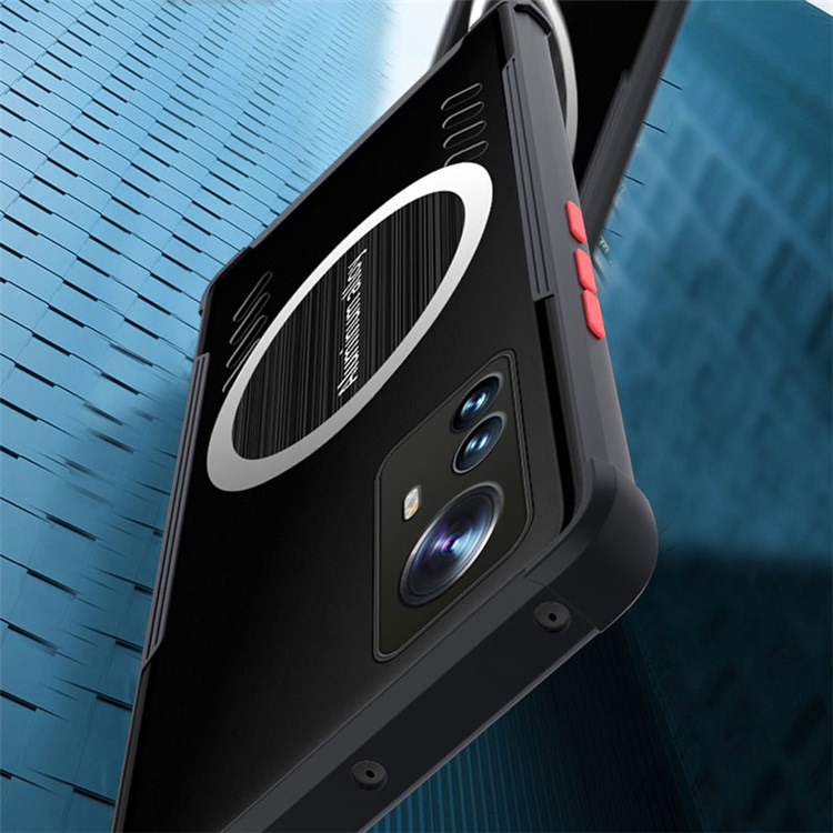 For Xiaomi 12 Pro 5G / 12S Pro 5G / 12 Pro (Dimensity) 5G Magnetic PC + TPU Shockproof Phone Case Heat Dissipation Cooling Protective Cover - Black-6