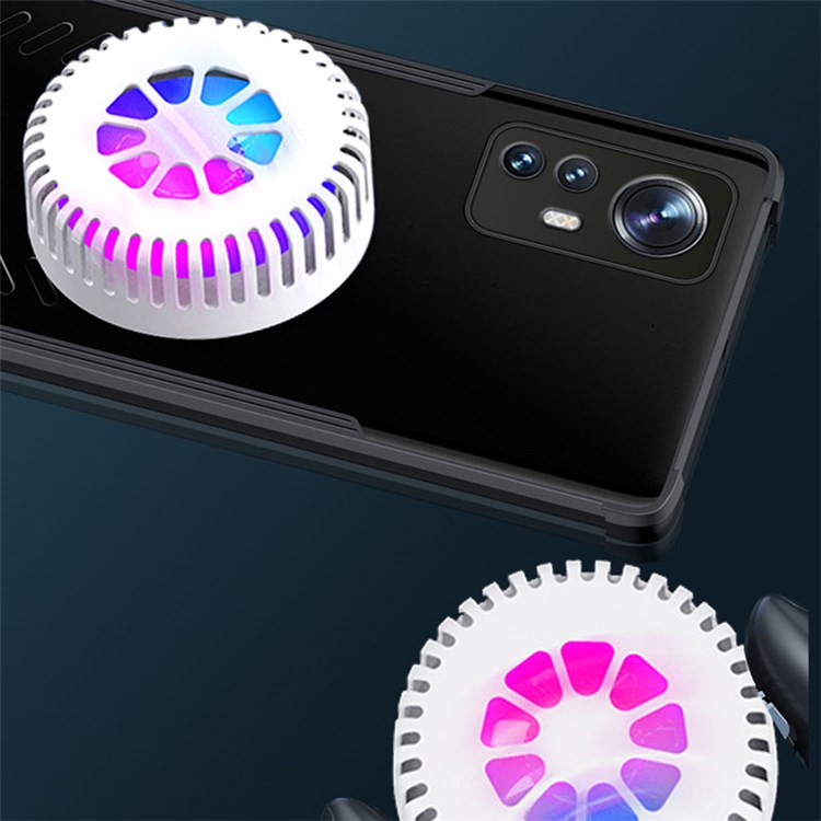 For Xiaomi 12 5G / 12X 5G / 12S 5G Heat Dissipation Cooling Phone Case PC + TPU Cover with Magnetic Holder Metal Sheet - Black-3