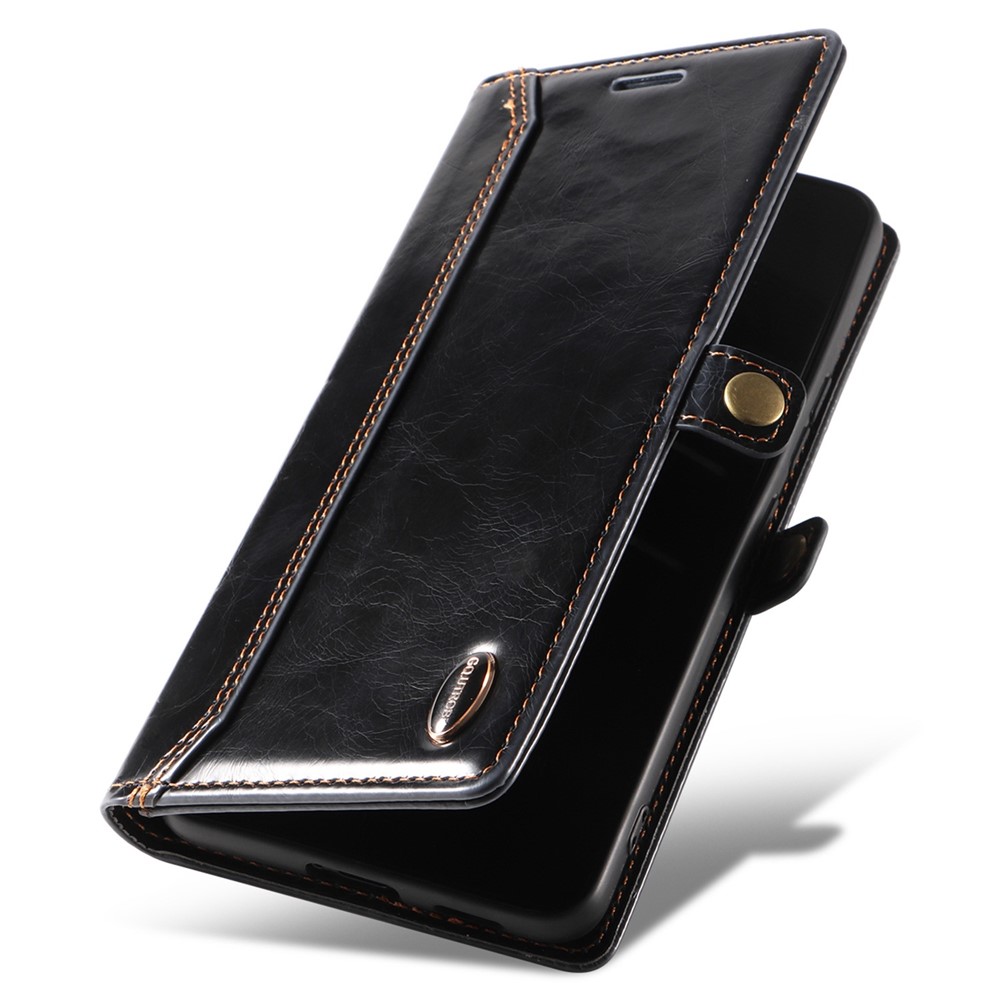 GQ.UTROBE 010 Series for Xiaomi Poco X4 Pro 5G Shockproof Phone Wallet Case RFID Blocking PU Leather+TPU Cell Phone Cover with Stand - Black-5