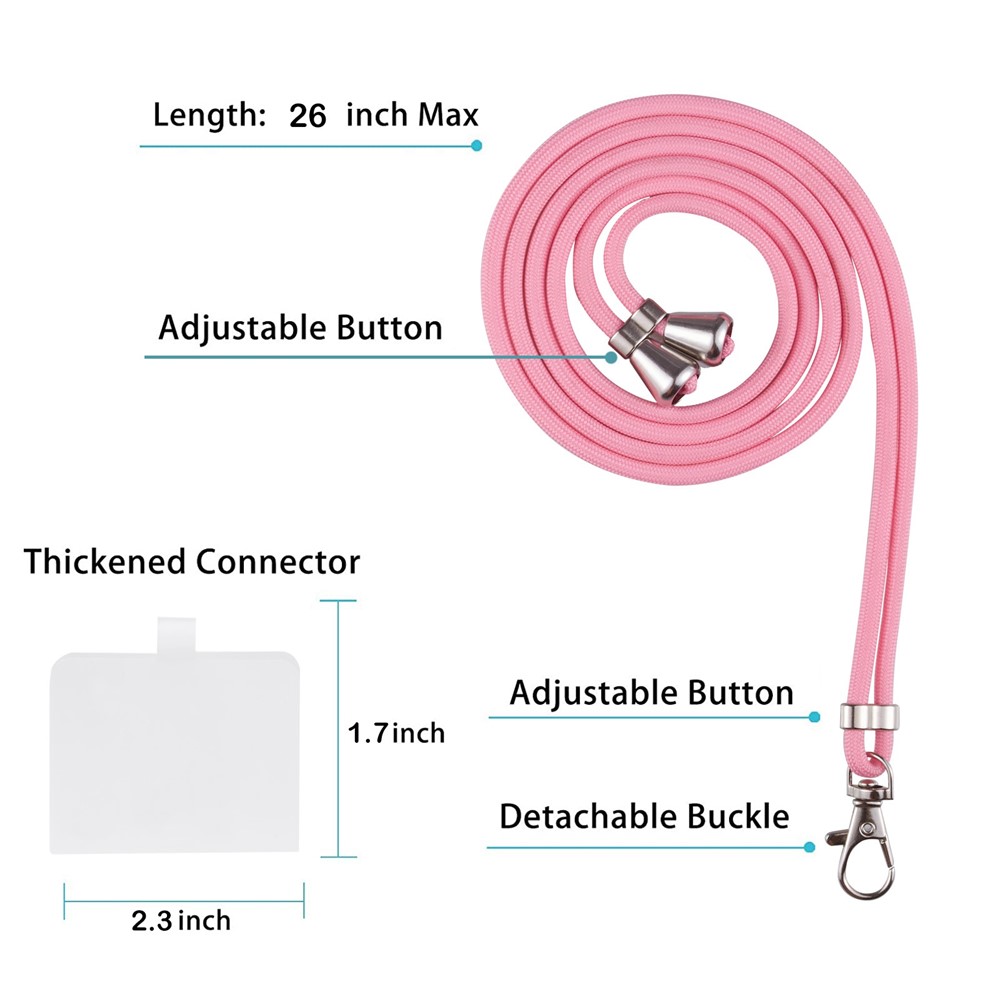 YB IMD Series-5 Anti-scratch Phone Cover for iPhone 14 Max 6.7 inch, Drop-proof IML Electroplating TPU Phone Case with Splicing Marble Pattern Lanyard - Pink / White-6