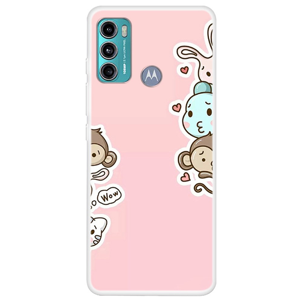 For Motorola Moto G60 Pattern Printing Drop-proof Phone Case Ultra Slim Soft TPU Protective Cover - Wow-1