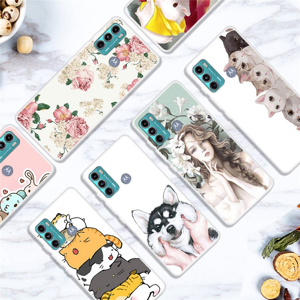 For Motorola Moto G60 Pattern Printing Drop-proof Phone Case Ultra Slim Soft TPU Protective Cover - Wow-3