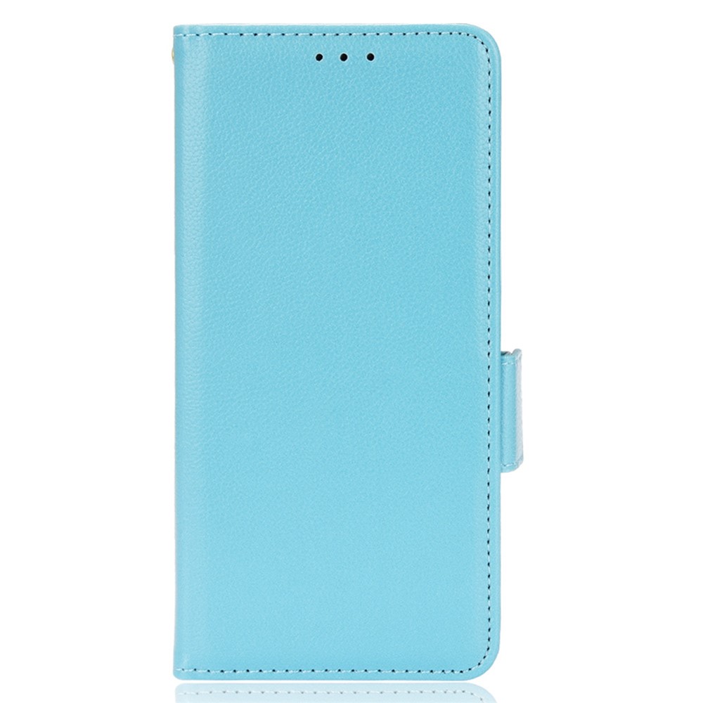 Protective Case for Motorola Moto G Stylus 5G (2022) Magnetic Clasp Folio Flip Cover PU Leather Litchi Texture Phone Case with Stand / Wallet - Baby Blue-7