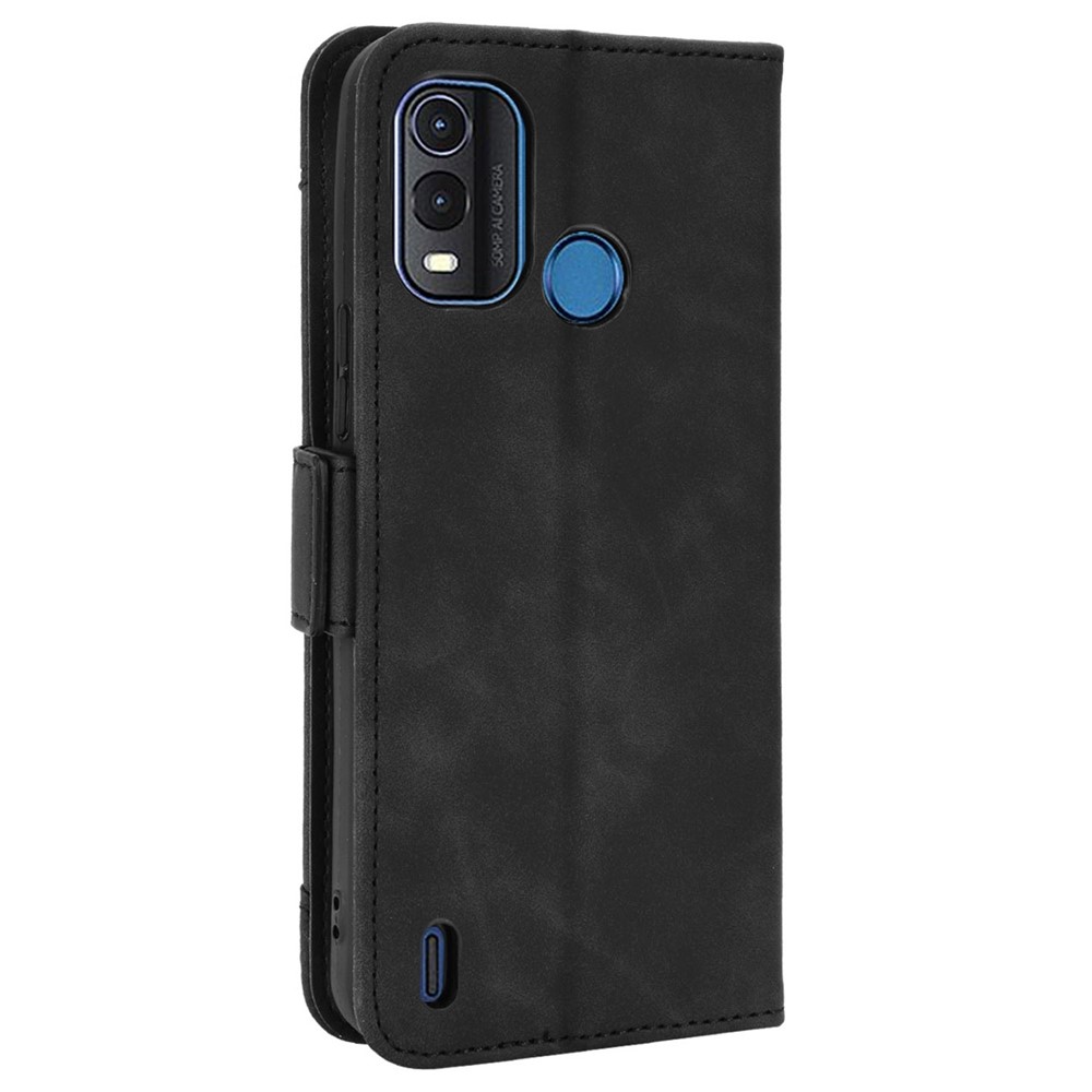 For Nokia G11 Plus 4G Anti-scratch Multiple Card Slots Wallet Case PU Leather Stand Magnetic Clasp Shockproof Shell - Black-7
