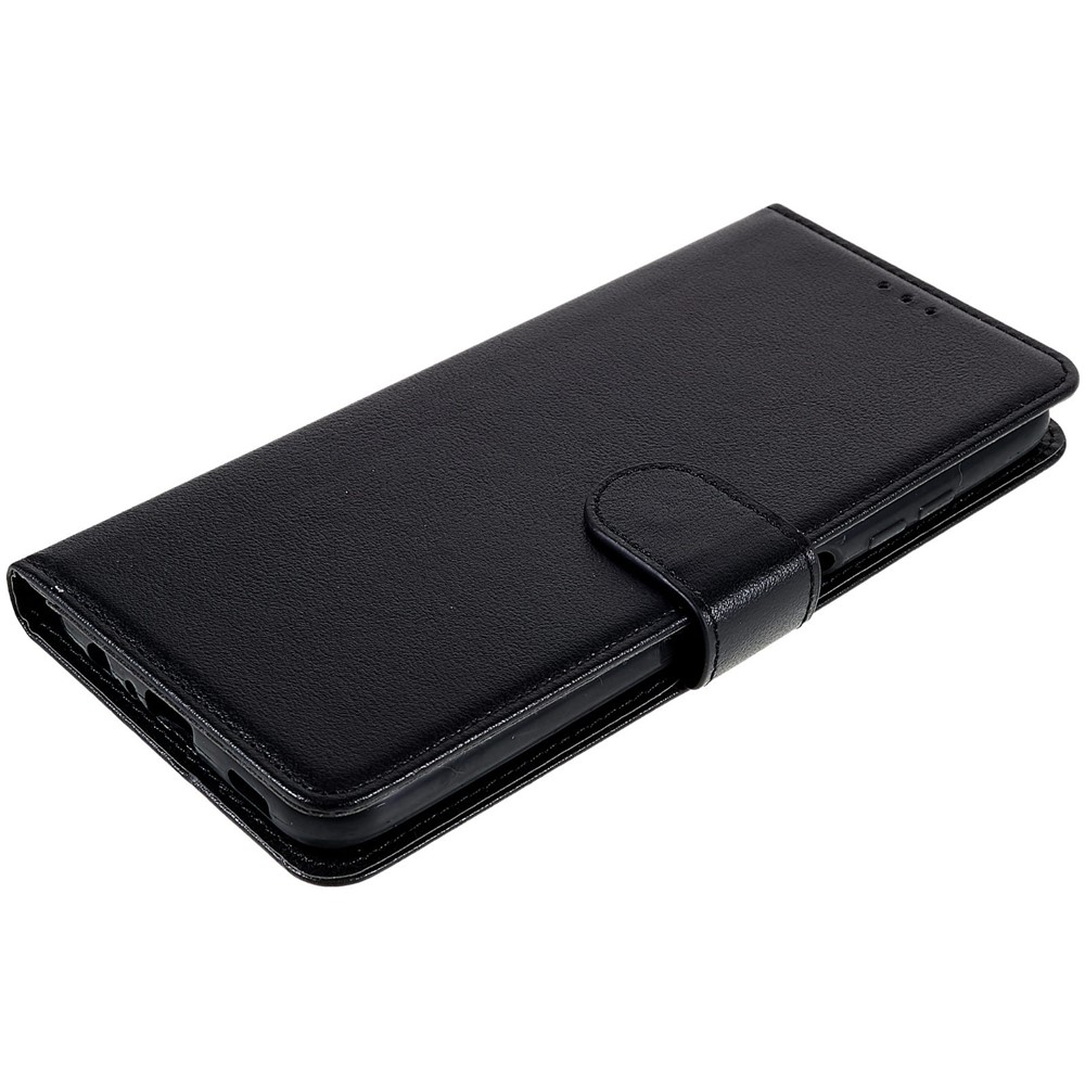 Stand Cover for Samsung Galaxy A03s (166.5 x 75.98 x 9.14mm), Scratch Resistant Folio Flip PU Leather Wallet Cell Phone Case with Lanyard - Black-5