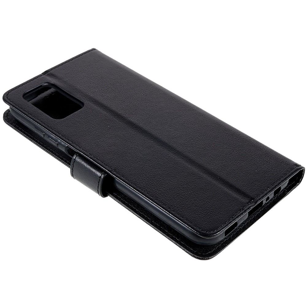 Stand Cover for Samsung Galaxy A03s (166.5 x 75.98 x 9.14mm), Scratch Resistant Folio Flip PU Leather Wallet Cell Phone Case with Lanyard - Black-6